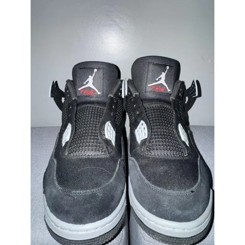 Jordan 4 Retro SE Mid Black Canvas-Mens Size 12